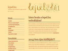 Tablet Screenshot of lepel.hu